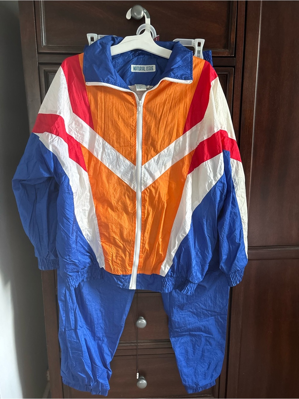 Vintage Natural Issue Windbreaker Tracksuit 80's 90's Jacket /Pants M